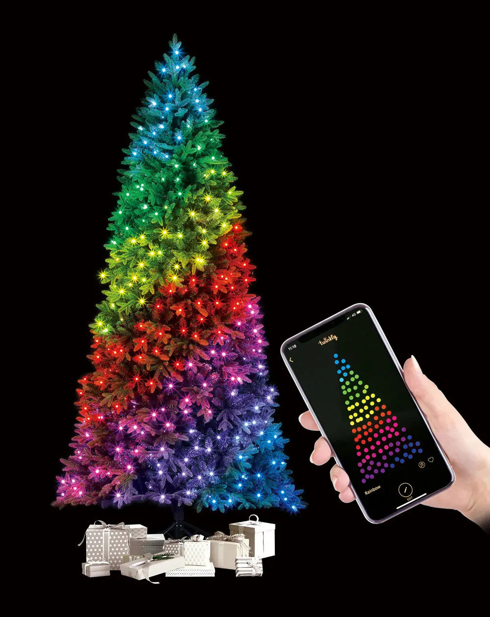 Inteligentne Lampki Choinkowe LED